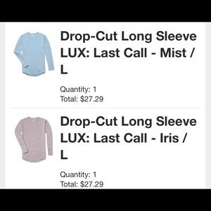 Two (2) BYLT Basic Long Sleeve Shirt Mens Large